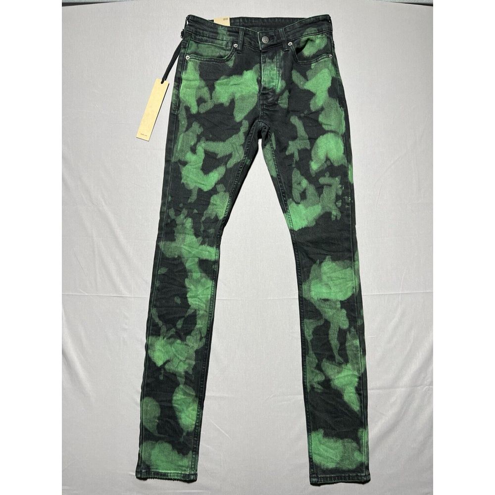 Ksubi Jeans Mens Van Winkle Skinny Leg‎ Rekt Green Black $260 Size 28